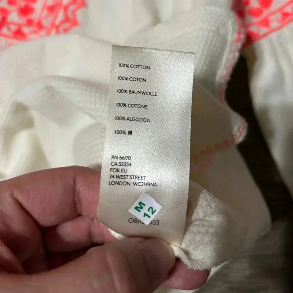 Anthropologie Maeve Louisa Textured Peasant Top Size Medium - Picture 9 of 9